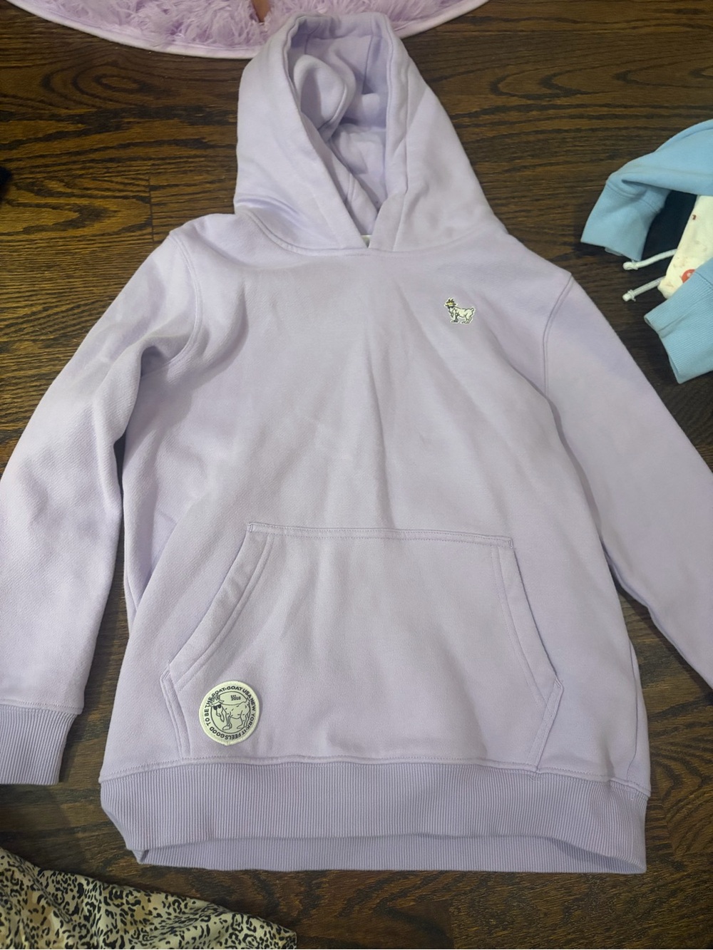 GOAT USA Purple hoodie in size youth XL